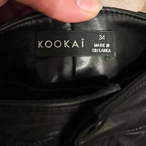 Real Leather High Waisted Shorts